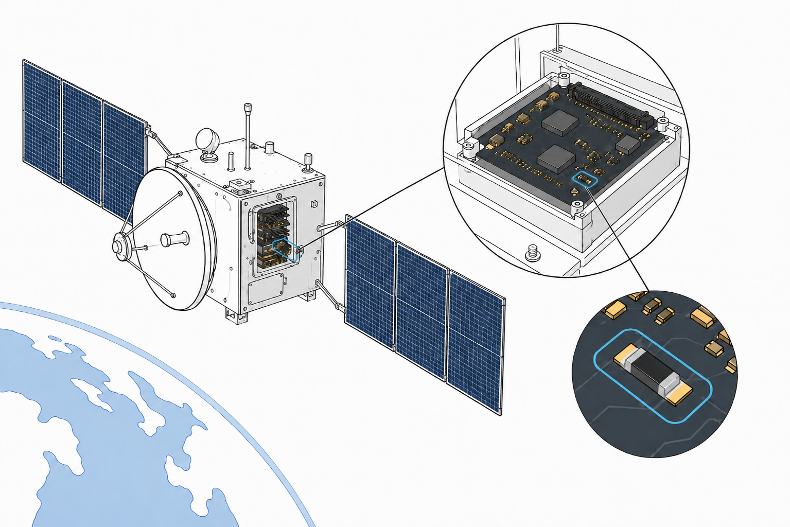 Satellite in orbit